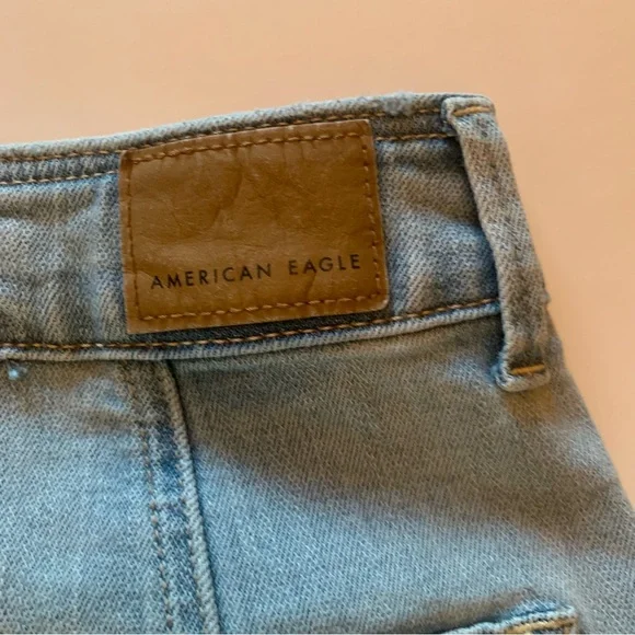 American Eagle Hi Rise A-line Denim Skirt - Picture 3 of 4